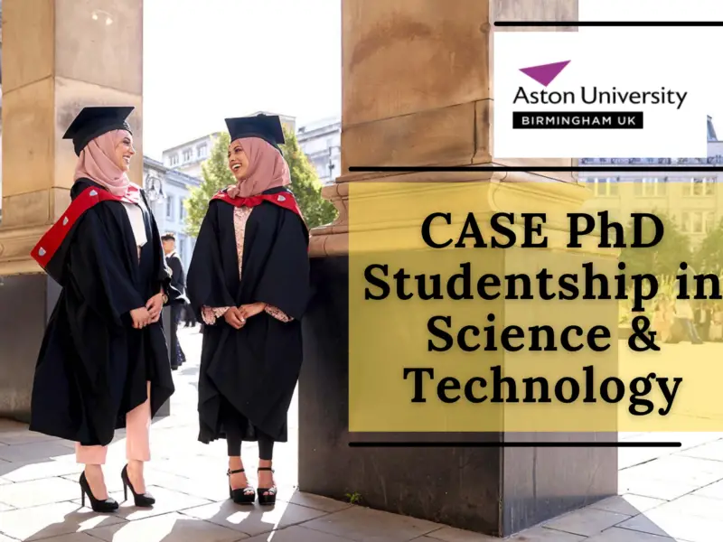 CASE PhD Studentship in Science & Technology at Aston University