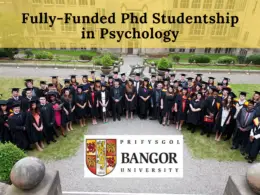Fully-Funded PhD Studentship in Psychology at Bangor University