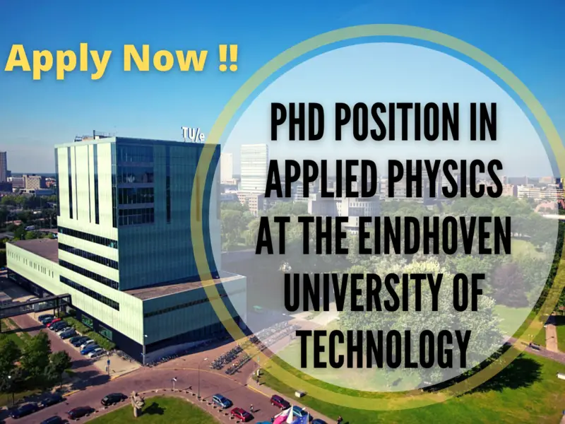 PhD Position in Applied Physics at Eindhoven University of Technology