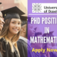 PhD Position in Mathematics at the University of Basel