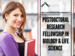 Postdoctoral Research Fellowship in Biology & Life Science at Oslo Metropolitan University